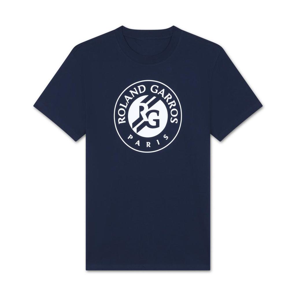 Летние мужские спортивные футболки Roland Garros Ballboy Мужская футболка Темно-синяя Roland Garros Топ Повседневная Дышащая Хлопковая Мужская футболка