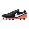Nike Tiempo Genio 2 Удобные Универсальные AG (Резиновые короткие шипы) Амортизирующие Прочные Футбольные Бутсы Мужские Футбольные Бутсы Черные Оранжевые 844399-018