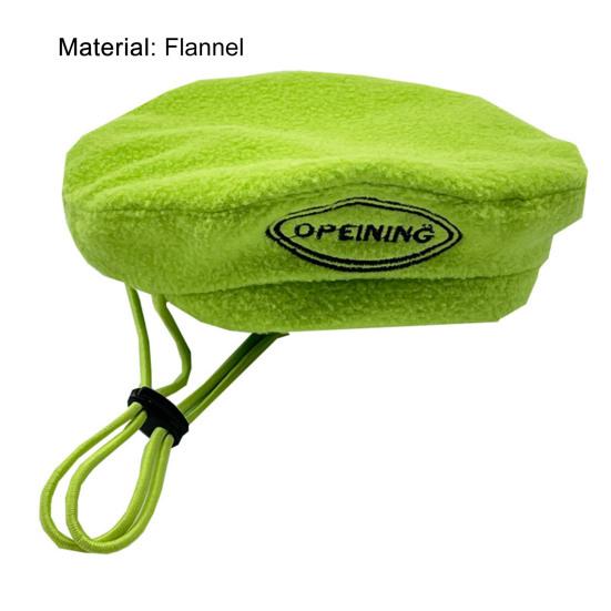 Шапка для щенка с шнурком, сохраняющая тепло, фланелевый регулируемый берет, головной убор для ежедневного ношения собаки