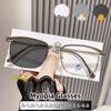 Unisex Photochromic Short Sight Eyeglasses Luxury Classic Art Metal Frame Anti Blue Light Near Sight Eyewear Diopter 0 To -4.0