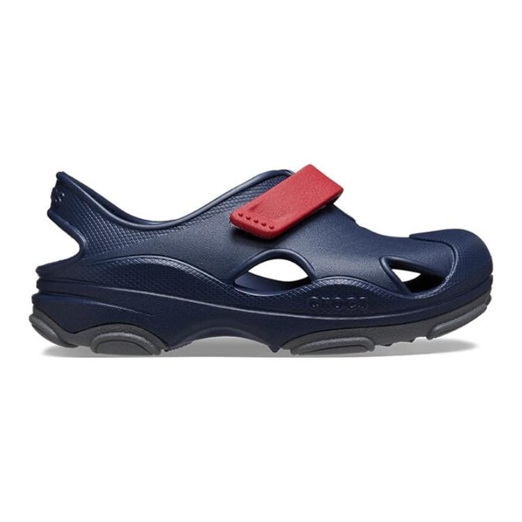 Crocs Удобные, Нескользящие, Износостойкие, Легкие Детские Сандалии Синие Красные Детские 208351-4CC