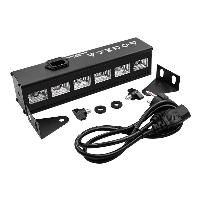 Светодиодный УФ Сценический Свет: Фиолетовый настенный светильник с активацией звуком, декоративный прожектор