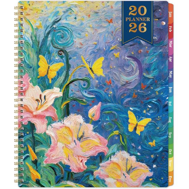 2026 Planner - Planner 2026 Weekly and Monthly from January to December, 9" x 11", 2026 Weekly Monthly Planner with Inner Pocket, Colorful Coated
