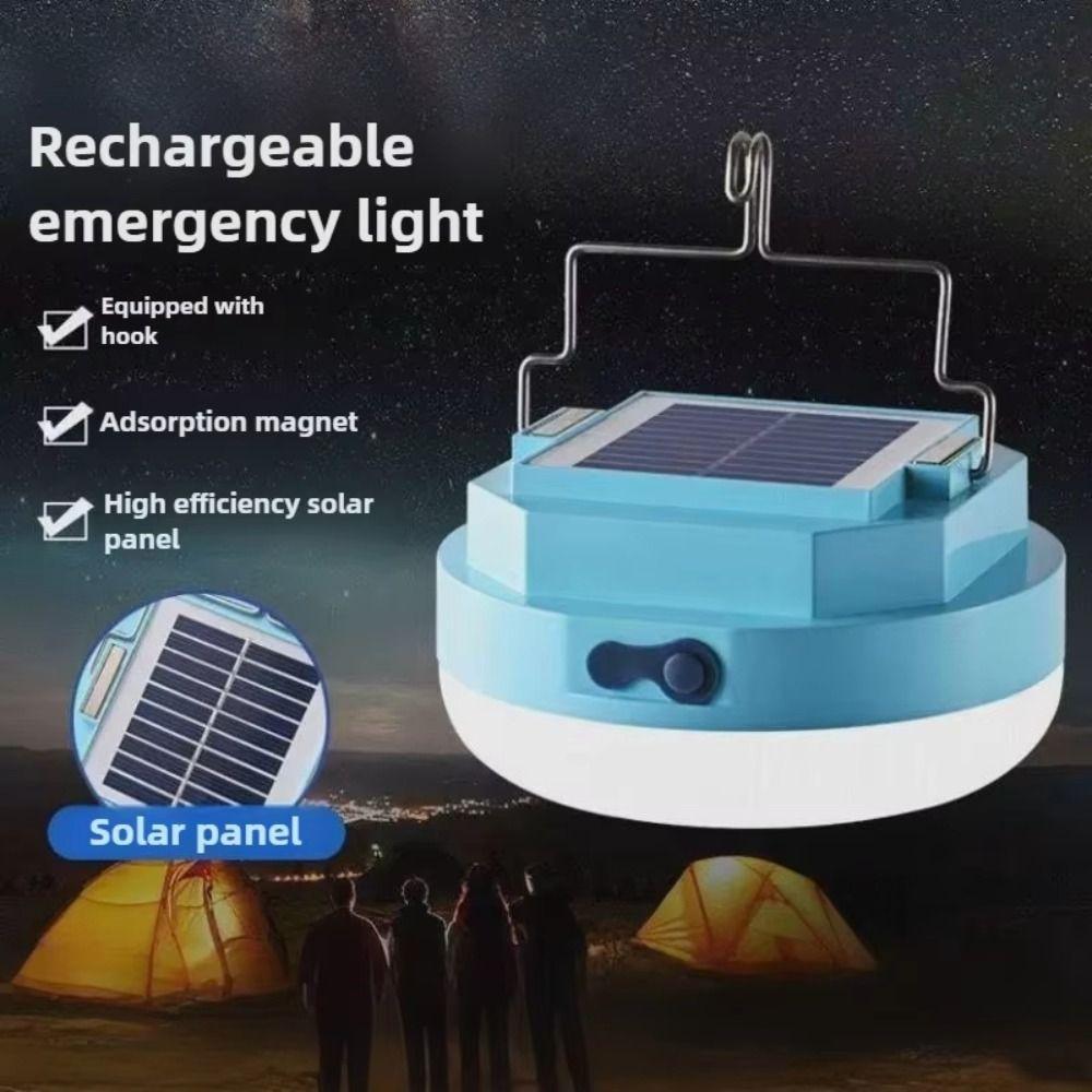 3 Lighting Modes Solar Powered LED Camping Light Waterproof Ultra Bright LED Light  Outdoor Camping