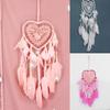 Catcher Heart Feather Dream Beads Girl Room Wall Hanging Window Ornament Decor