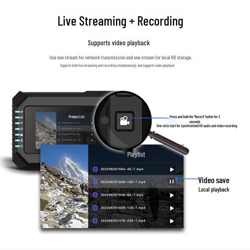 UcastA5 4K Multi-Network 4G Live Streaming Camera