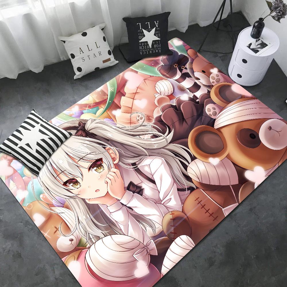 GIRLS Und PANZER Коврик для пола Детская Комната Спальня Украшение Балкон Противоскользящий Коврик для двери Гостиная Приветственный Ковер