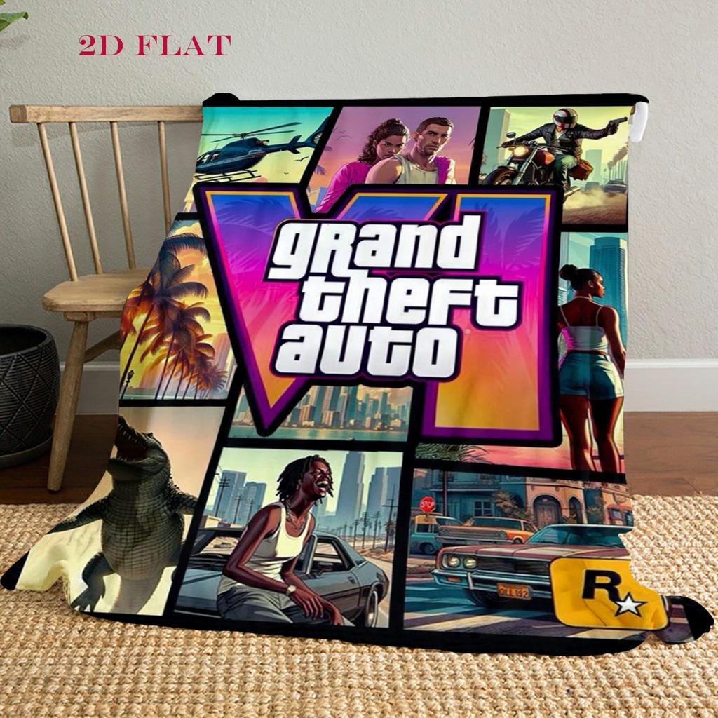 Grand Theft Auto V: Action & Adventure blanket blanket Home Decor Office rest blanket Outdoor plush blanket Air conditioning blanket