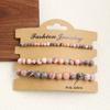 3pcs/set Natural Stone Beads Bracelet 4 6 8 MM Lava Rhodonite Quartzs Jewelry Bracelet Set For Women Men Gift Fashion
