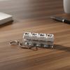 With Metal Buckle Keyboard Keycap Key Chain Crispy Rebound Voice Keyboard Fidget Toy Gift