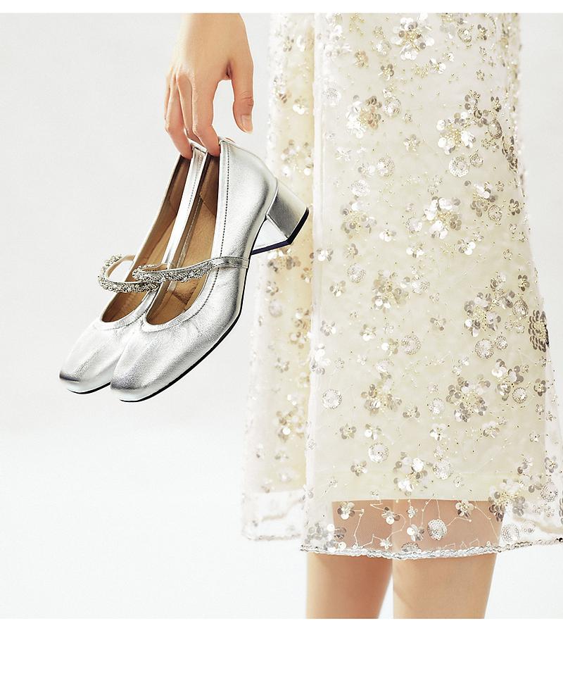 TATA/He She 2026 Spring Female Fashion Style Mary Jane Shoes