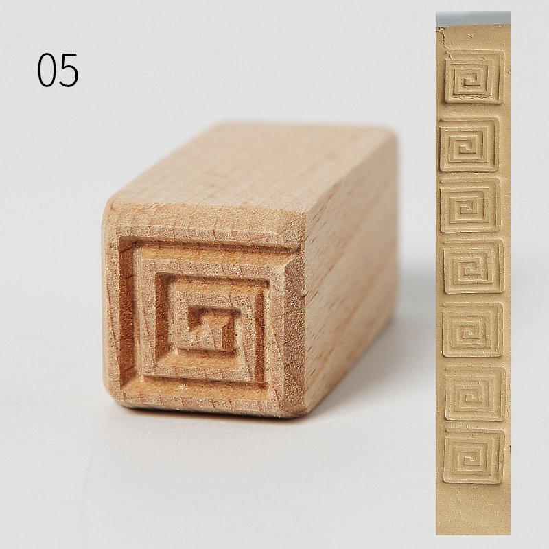 Деревянная мультяшная глиняная форма для печати, креативная печать для лунного торта, печать из твердой древесины, керамическая текстура