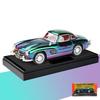 Классическая модель 1/32 Benz 300SL с гальваническим покрытием, литая из сплава, металлическая, со звуком и светом, инерционная игрушка, миниатюрный автомобиль, украшение, подарки
