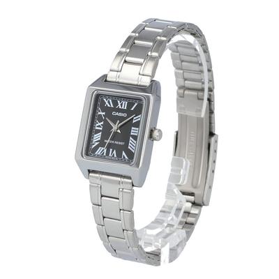 CASIO STANDARD Аналоговые Базовые Металлические Черные Женские Часы LTP-V007D-1B