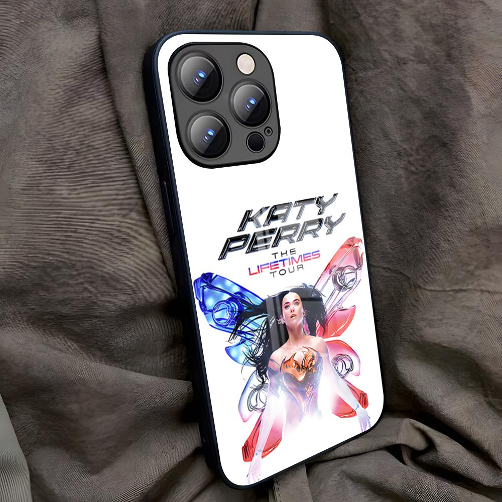 Singer K-Katy P-Perry Hot Album Phone Case For IPhone 17 Pro Max 16 15 14 Pro Max 13 11 X Xs Xr 8 7Plus Glass Cover