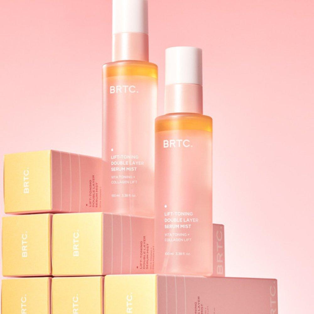 BRTC Подтягивающий двухслойный сывороточный спрей 100 мл/масляный увлажняющий спрей