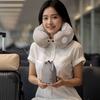 Lightweight U-shaped Pillow Comfort Neck Support Cushion Inflatable Travel Pillow Airplane
