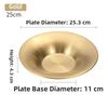 Deepened Design Stainless Steel Plates Gold Silver Color Noodles Bowl  Tableware For Dining