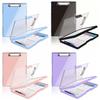 Side Opening Writing Board Double-layer Clipboard Organizer Storage Clipboard  Office Accessories