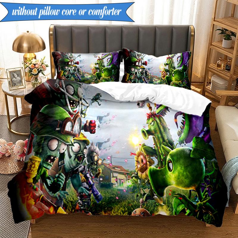 Zombie Party 3pcs K-pop music group Bedding set,Ideal for Bedroom, Dormitory,Including Duvet Cover And 2pcs Pillowcases,Fan gifts