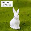 Craft Easter Decoration Resin Bunny Statue Miniature Rabbit Figurine Micro Landscape Fairy Garden