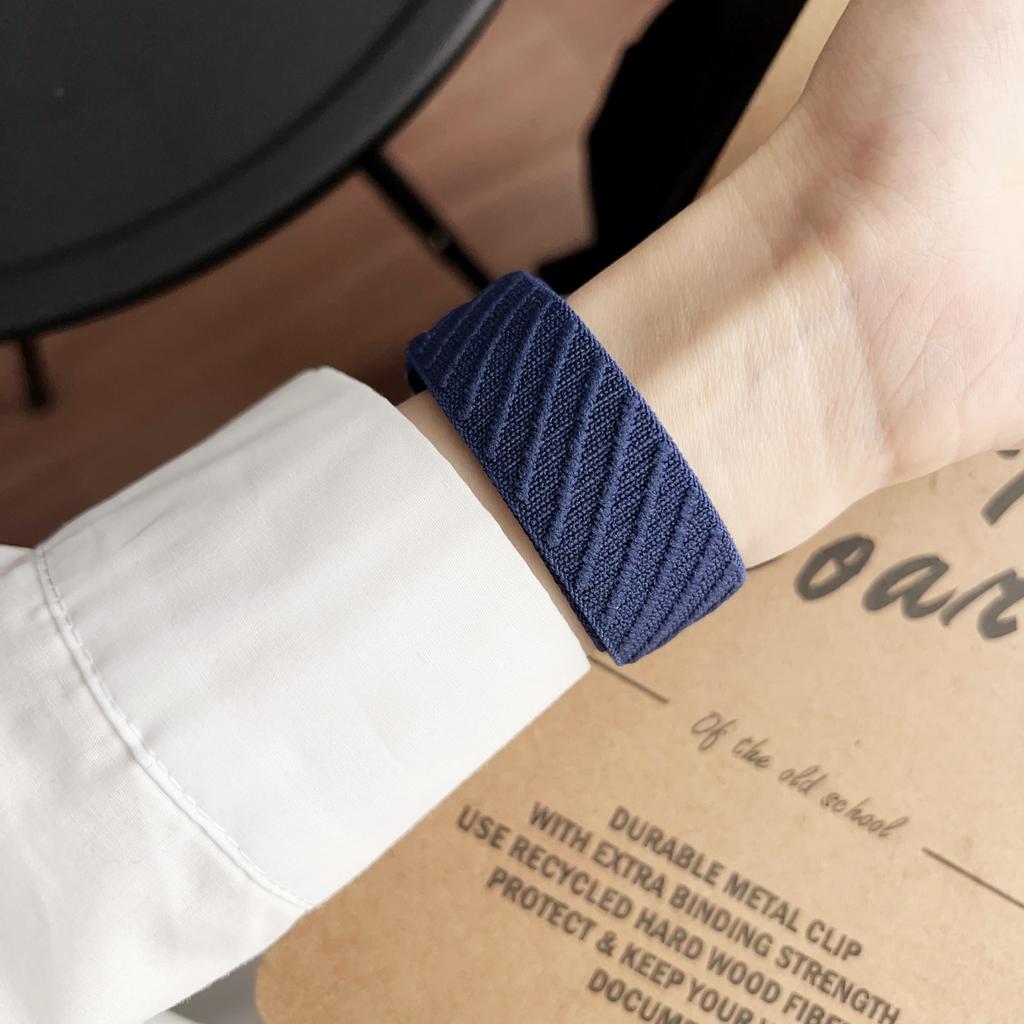 Watch Band for Apple Watch Series 10 9 8 7 SE 6 5 4 3 2 1 42mm 41mm 40mm 38mm Diagonal Stripes Adjustable Nylon Strap