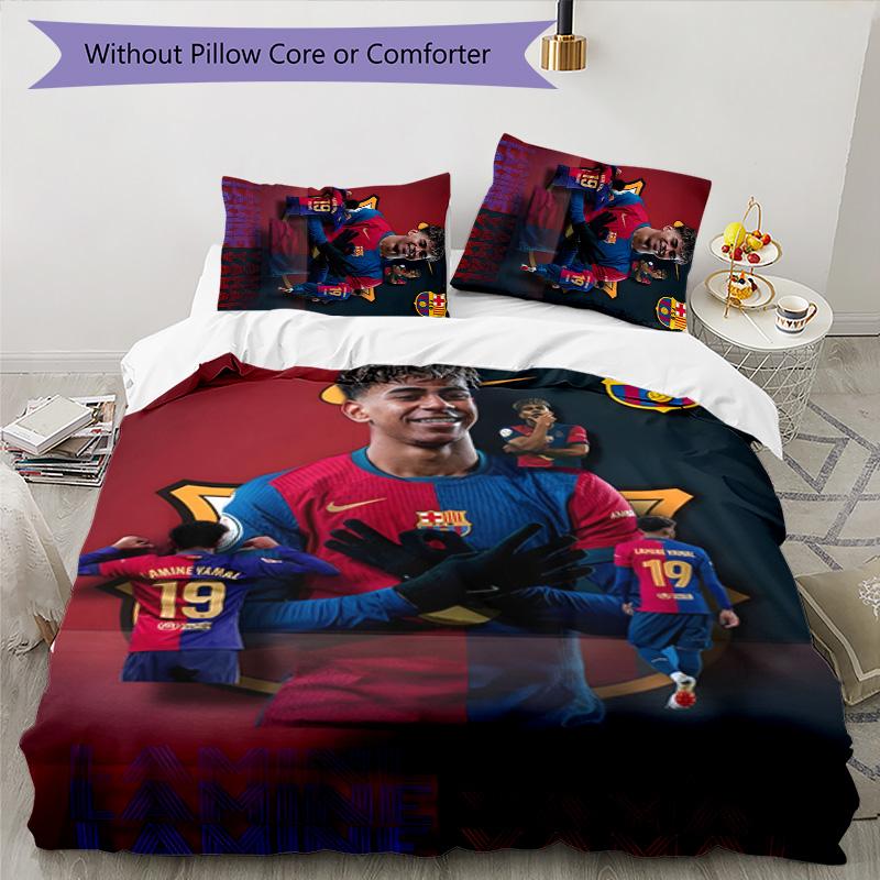 3pcs Yamal (11) Design Cover Set - HD Printed Bedding with 1 Cover and 2 Pillowcases - Perfect for Home and Dorm Decor