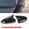 2x Glossy Black Side Wing Mirror Cover For Volkswagen Golf 8 MK8 GTI GTD GTE TSI TDI R -2022 Side Rear View Mirror Cap