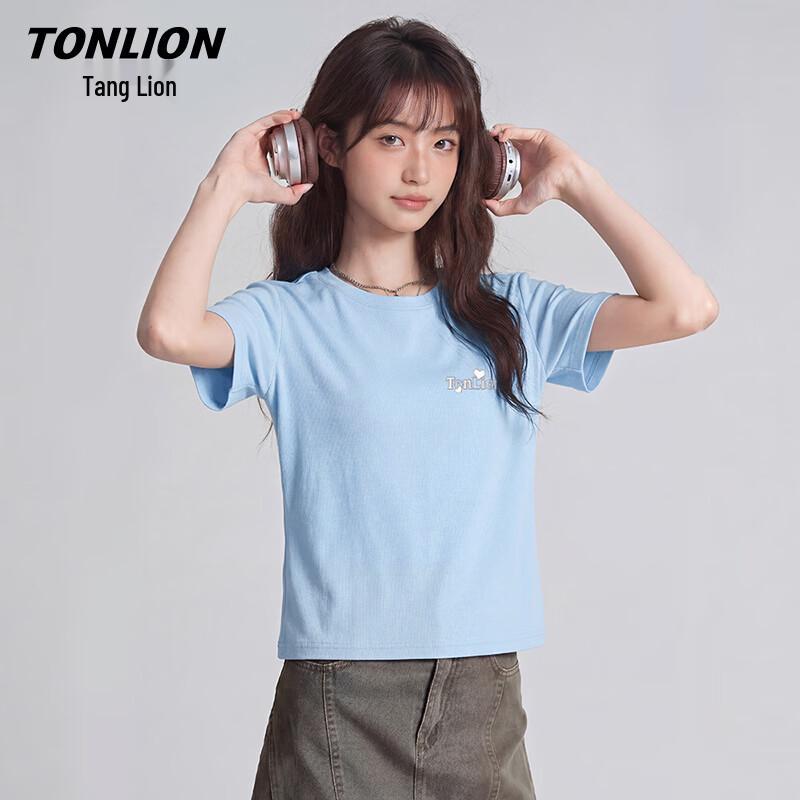 TonLion Women's Pure Cotton Short-Sleeve T-Shirt