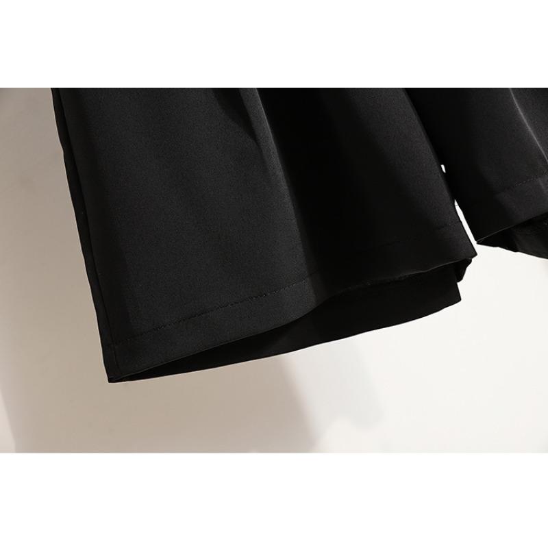 Dimanaf 2025 Plus Size Shorts Summer Women Solid Loose High Waist Casual Short Pants Basic New