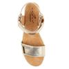 Lunar Womens/Ladies Lark Leather Wedge Sandals