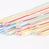Одноразовые соломинки Разноцветные гнущиеся соломинки для питья Пищевой пластик Соломинки для горячих и холодных напитков Свадебные принадлежности для вечеринок