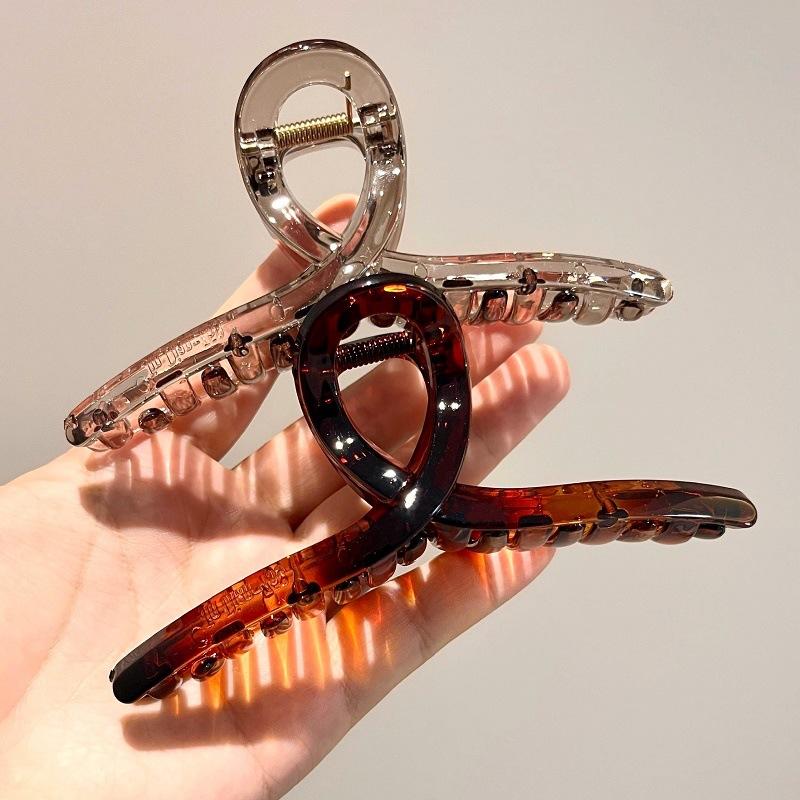 13CM Large Hair Claw Clips Crab Clamps Women Girls Acrylic Transparent Ponytail Hair Barrettes Hairpin Hair Accessories Fashion