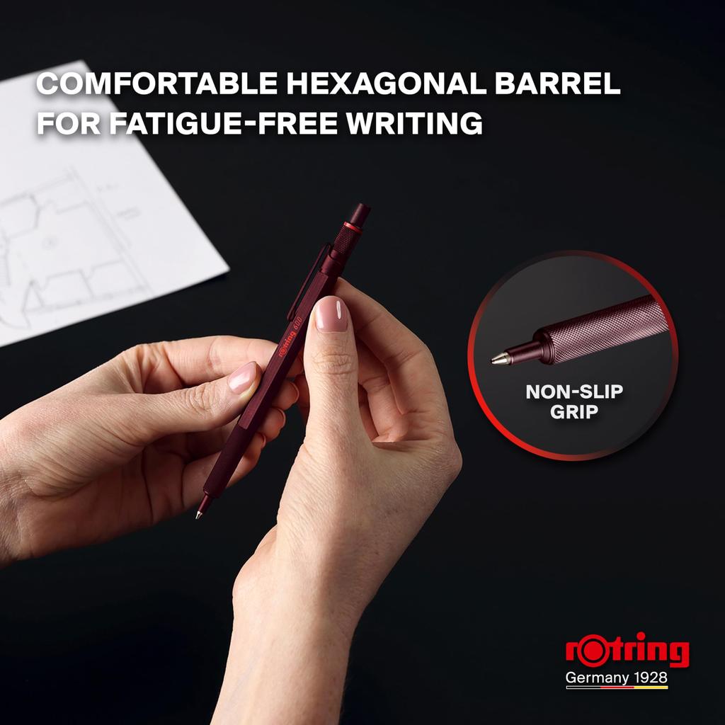 Шариковая ручка rOtring 600 Chocolate Truffle Medium Point Presentation Box 2204407 На масляной основе