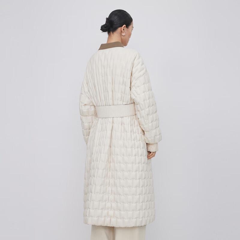 Less Женская свободная прямая очень длинная пуховая куртка Зима 2023