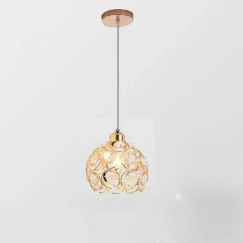 New American Exquisite Corridor Aisle Ceiling Lamp American Clothing Store Cashier Entrance Single Head Crystal Chandelier