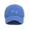 Trendy Versatile Womens Baseball Cap Spring Summer New Distressed Washed Letter Print Breathable Comfortable Adjustable Casual