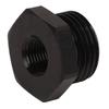 Hex Nut with O Ring 8AN 1 8in NPT Internal Thread Black Aluminum Hex Head Nut for Vehicle