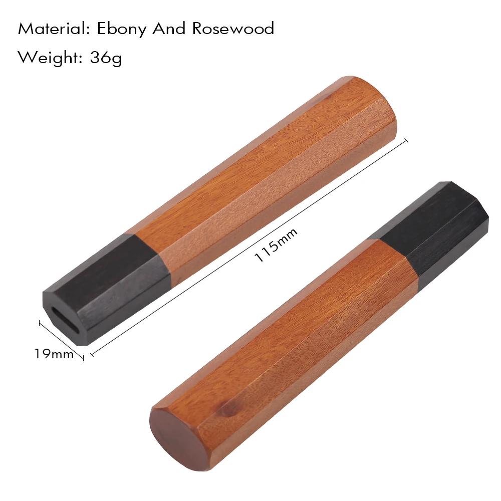 1 шт. Японская классическая восьмиугольная рукоять для ножа для DIY Полуфабрикат Ручная работа Дамасская сталь Материал для ножа Рукоять для кухонного ножа