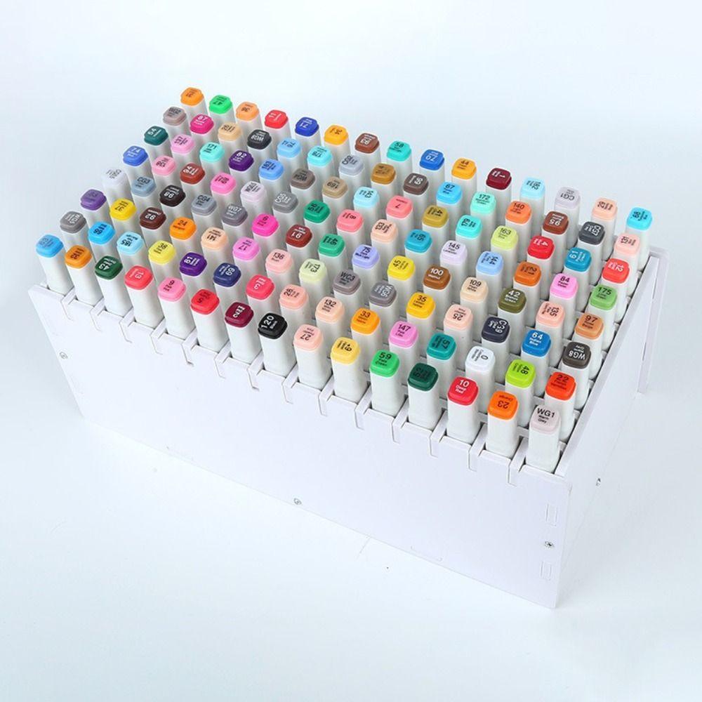 Large Capacity Marker Pen Holder 72/120/180/240 Grids Brush Storage Rack Pen Container  Home Office