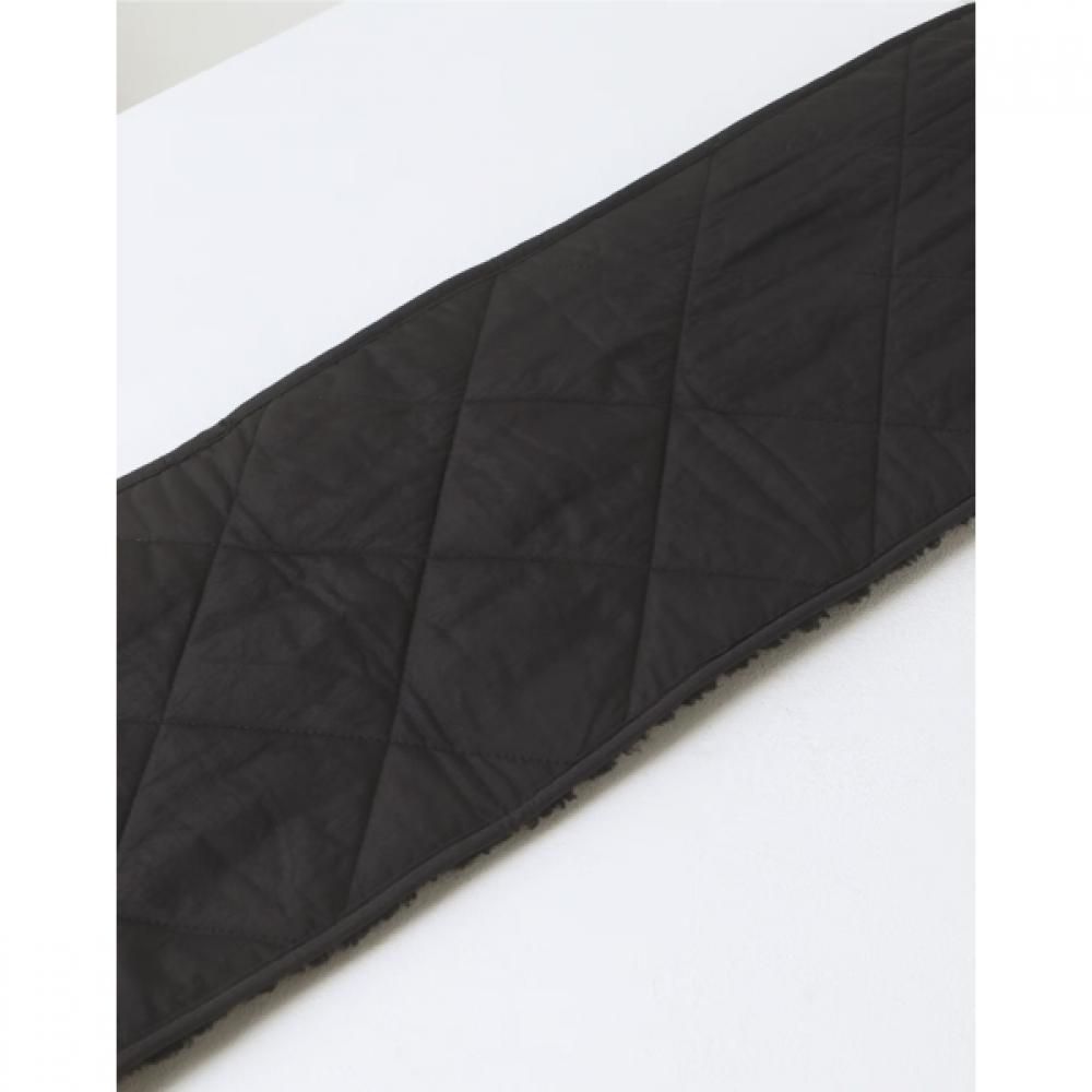 Daks Black Padding Muffler With Daks Bear Embroidery Dcmu6f855bk