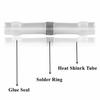 AWG26-24 100/300/500 шт., термоусадочная муфта для пайки, изолированная, водонепроницаемая, электрические разъемы для стыкового провода, комплект клемм
