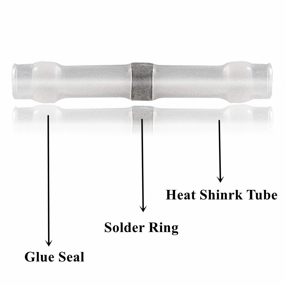 AWG26-24 100/300/500 шт., термоусадочная муфта для пайки, изолированная, водонепроницаемая, электрические разъемы для стыкового провода, комплект клемм
