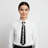 Korean Style Rhinestones Tie Academic Style Decoration Shirt Tie Temperament Long Necktie  Women