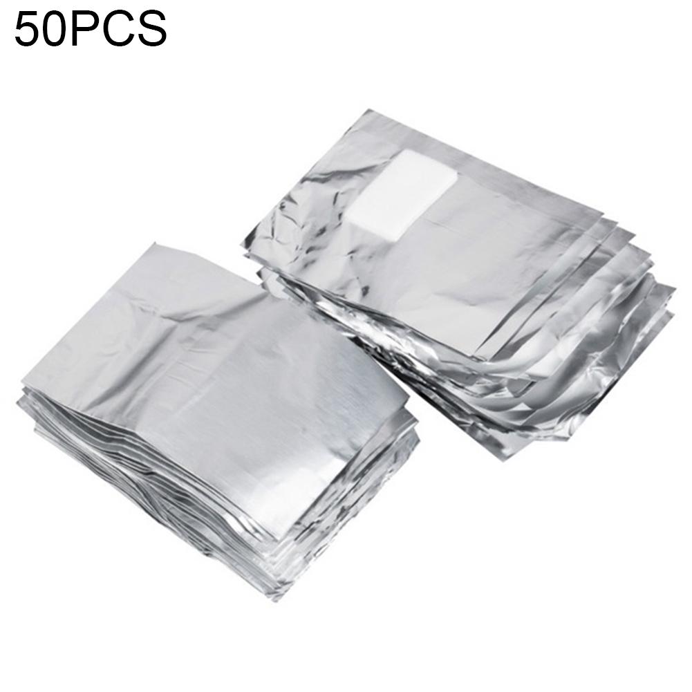 50Ps средство для снятия лака для ногтей, замочить гель в фольге, завернутый в акриловую пленку, удалить ватный диск