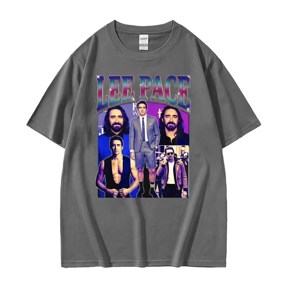 Vintage Actor Lee Pace Print TShirt Unisex Women Clothing pure Cotton Short Sleeve Top Summer Fashion Harajuku Tee Streetwear