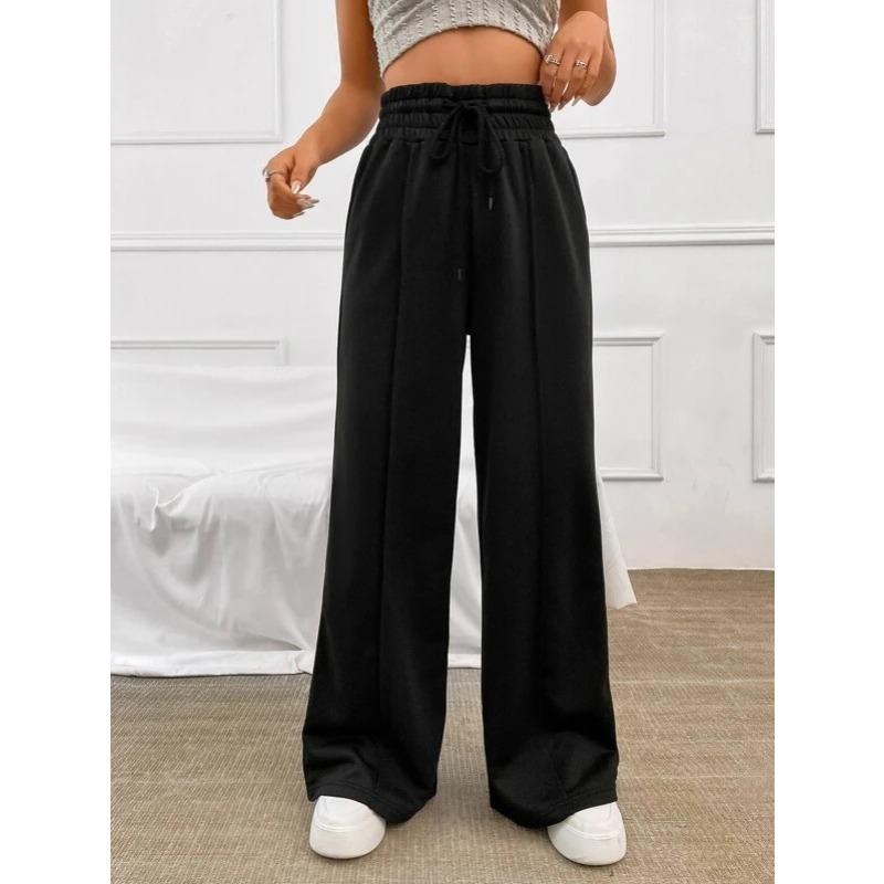 Spring and Autumn Women's Sweatpants Straight Pants Loose Sweatpants Wide Leg Pants Outdoor Dance Casual Long Pants