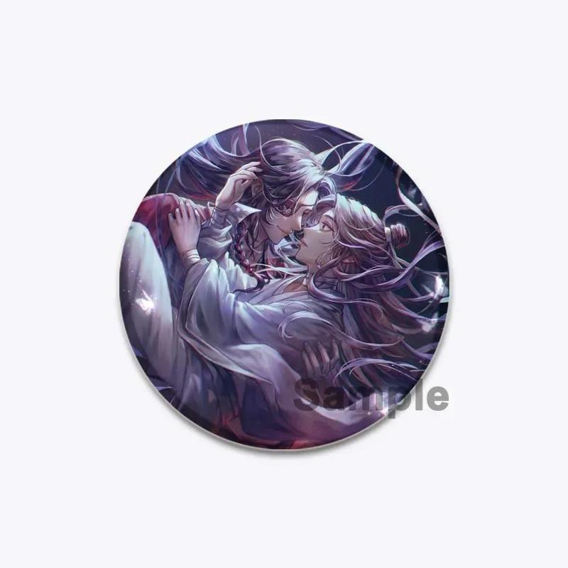 32/44/58MM Chinese Anime Tian Guan Ci Fu Brooche On Backpack Cartoon Badge Xie Lian Hua Cheng Enamel Pin Jewelry Accessorie Gift