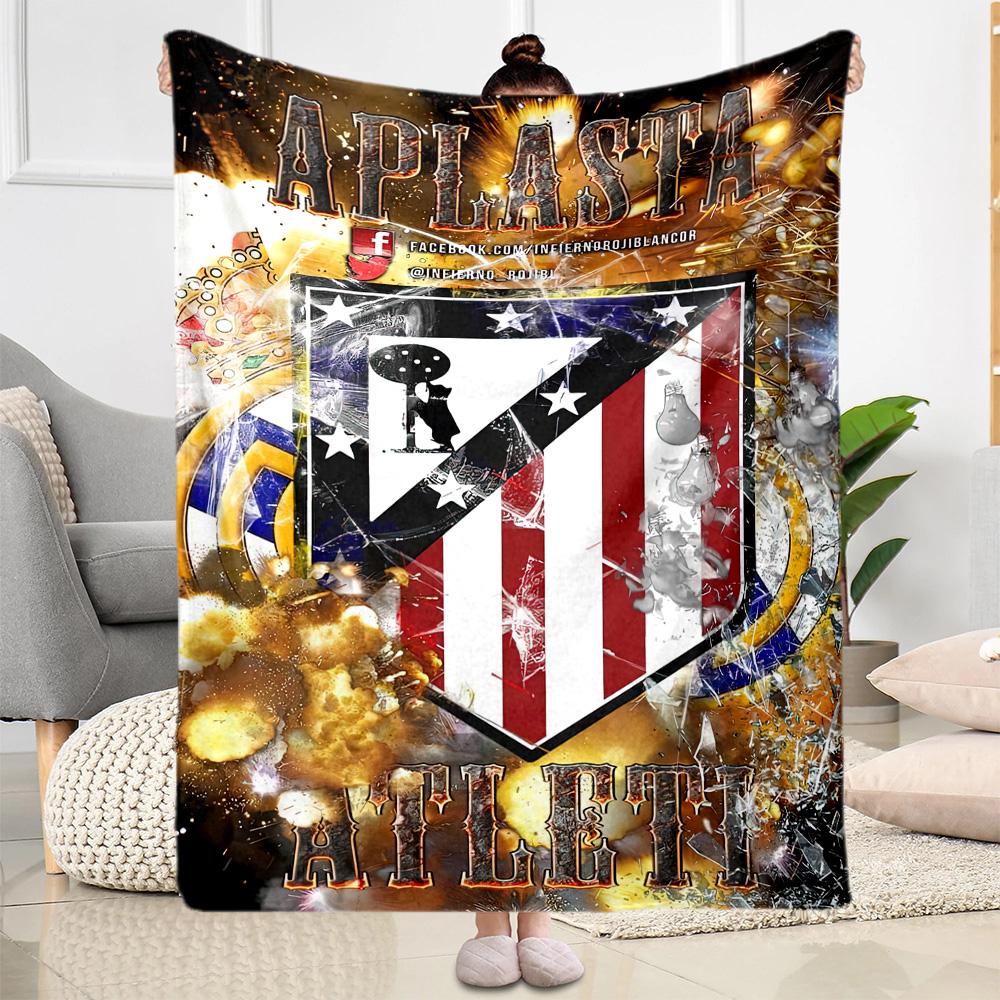 Atletico Madrid Blanket Warmthful Decor Perfect For Office Chair Bed Office For All Occasions Modern Style Perfect Gift For Relatives And Friends