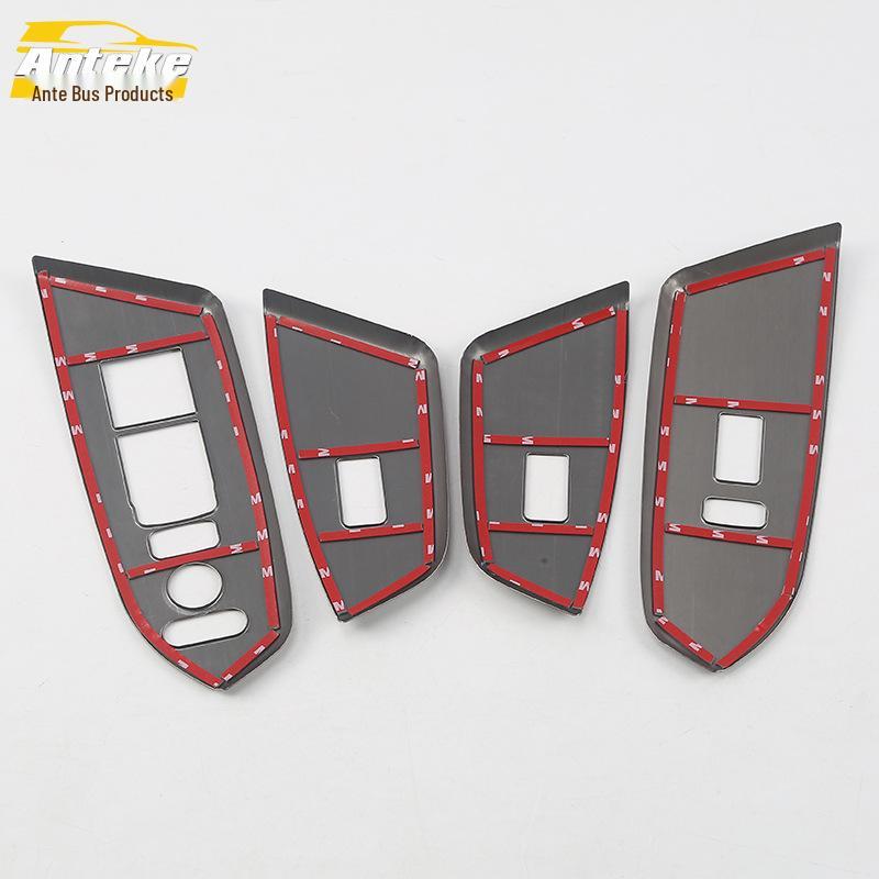 Decorative Glass Lift Frame for 17 CRV Door Armrest with Bright Button